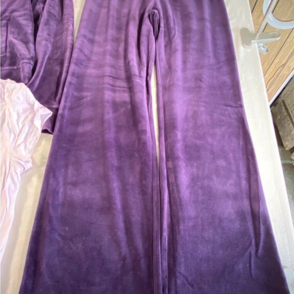 Style & Co Sport Velour Active Lounge Wear S-Pant L-Jacket & Simply Vera Shirt - Picture 2 of 14